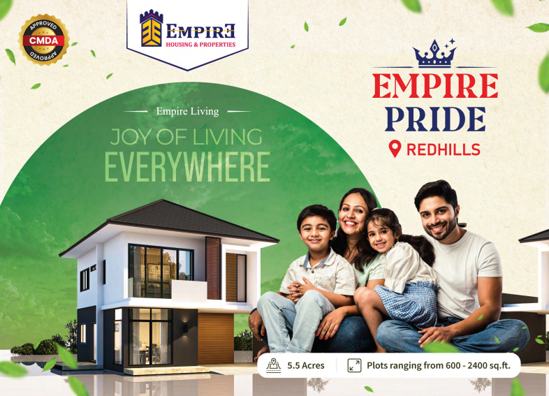 Plots for sale in redhills - empire pride